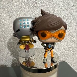 Overwatch Funko Tracer and Zenyatta Vinyl Figures